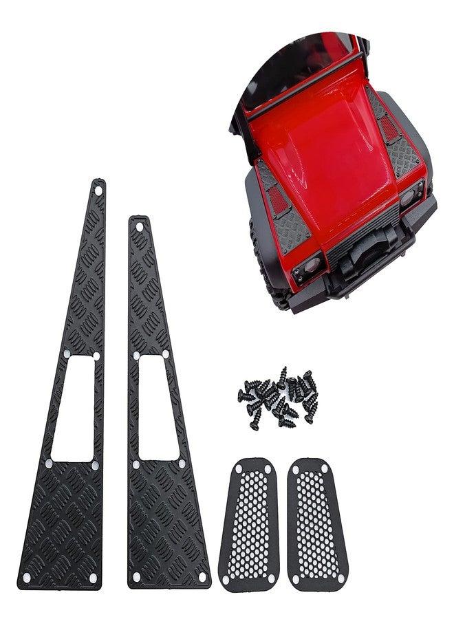مجموعة ألواح تزيينية جانبية وغطاء محرك معدني من زوليكار RC، مُخصصة لسيارات TRX4M Defender بمقياس 1/18، وملحقات سيارات الزحف التي تعمل بالتحكم عن بعد. - Image 1